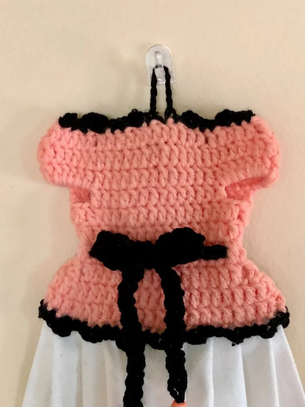 Crochet Farm Fresh Dress Towel, Crochet Hanging Tea Towel